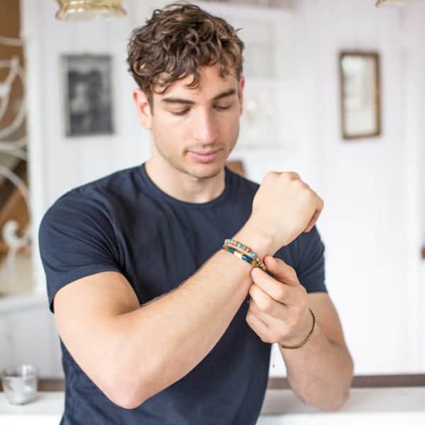 Armband brauner Jaspis mit Wirkung für Männer
