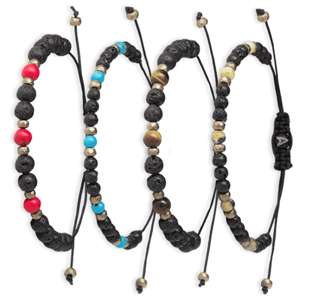 Lavastein Armband Herren und Damen